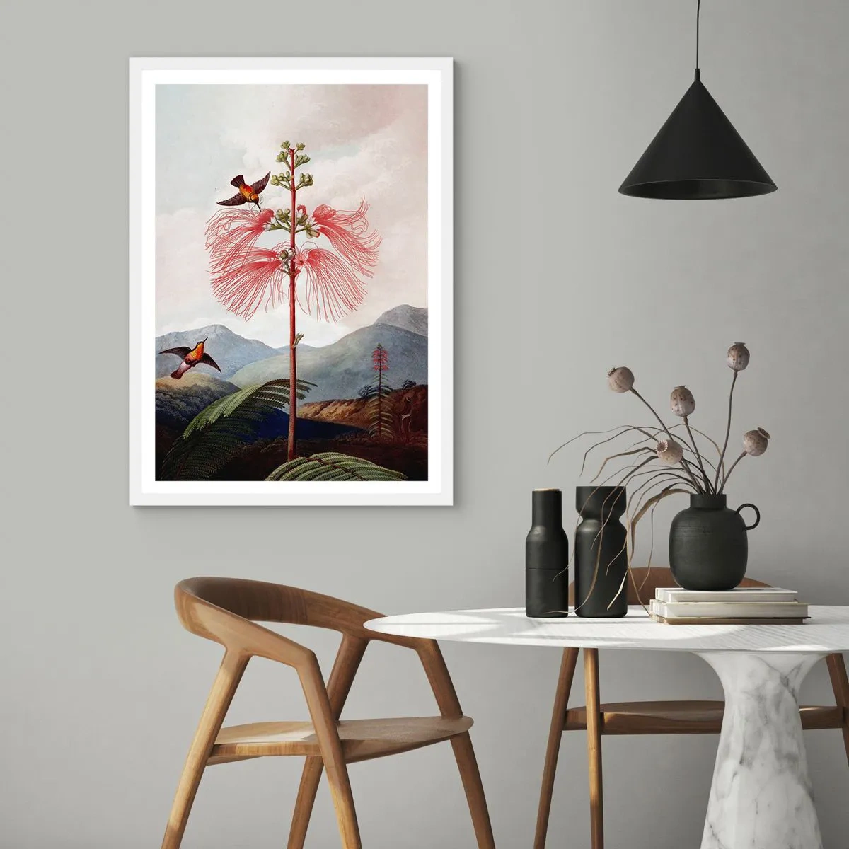 Plagát v bielom ráme - V tropickom raji - 70x100 cm