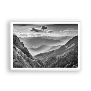 Plagát v bielom ráme - Až k horizontu - 100x70 cm