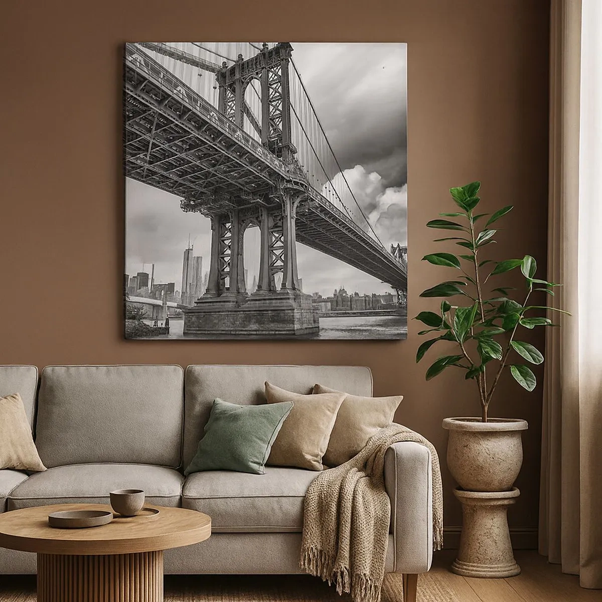 Obraz na plátne - Do srdca mesta - 30x30 cm