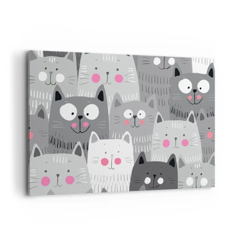 Obraz na plátne - Mačací svet - 120x80 cm