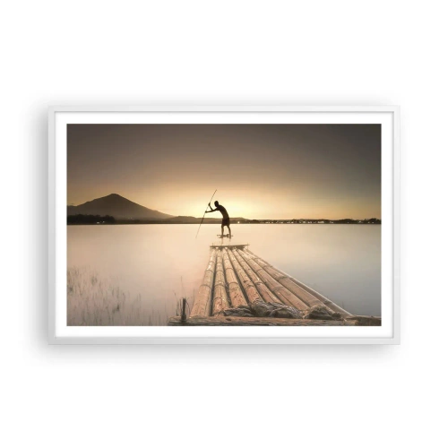 Plagát v bielom ráme - Pred odpočinkom - 91x61 cm