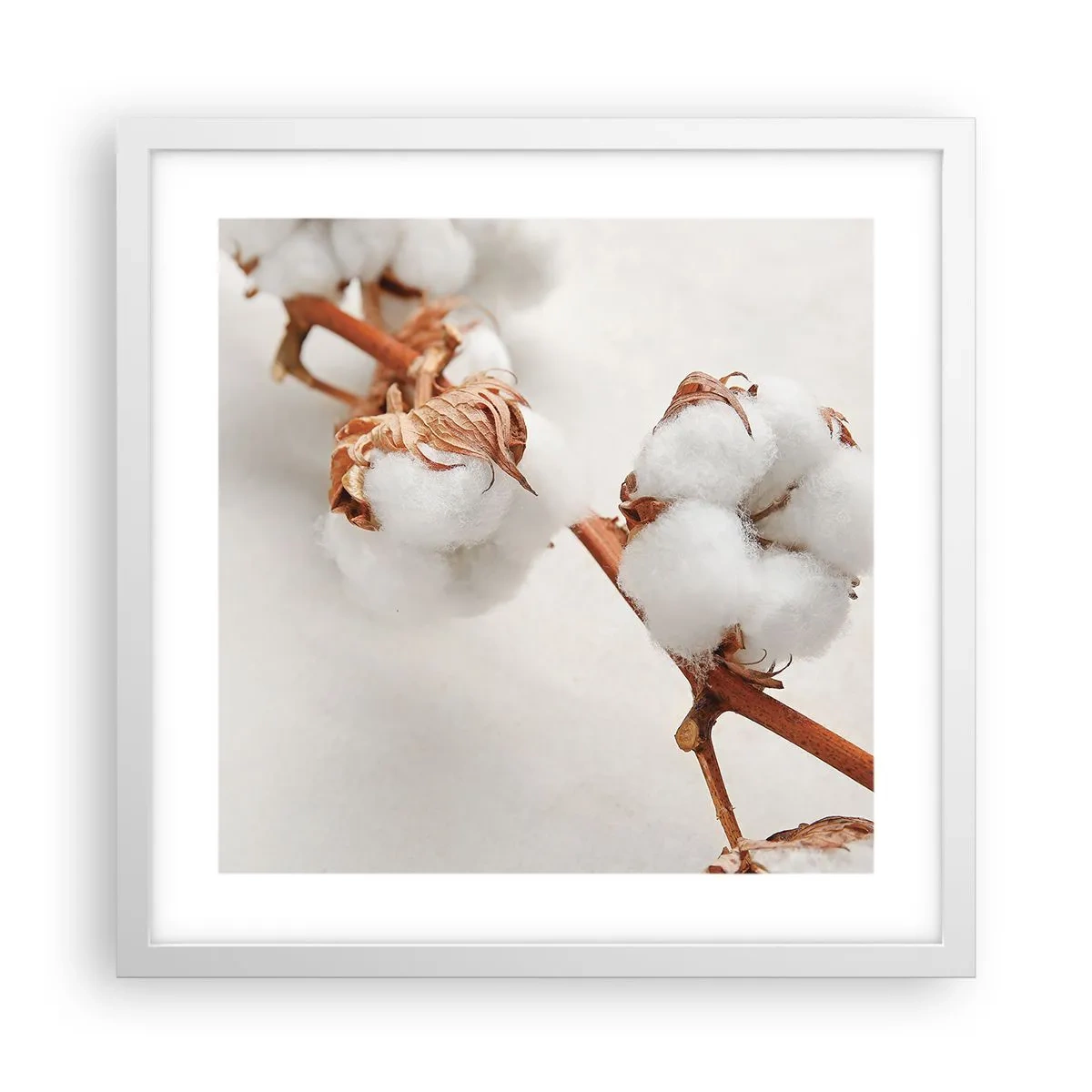 Plagát v bielom ráme - Len objímať - 40x40 cm