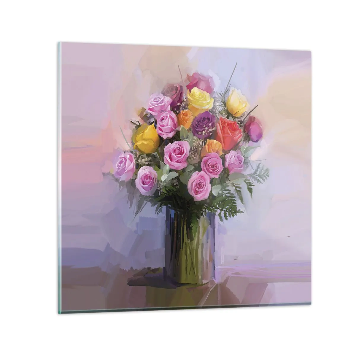 Obraz na skle - Zachytená krása - 40x40 cm