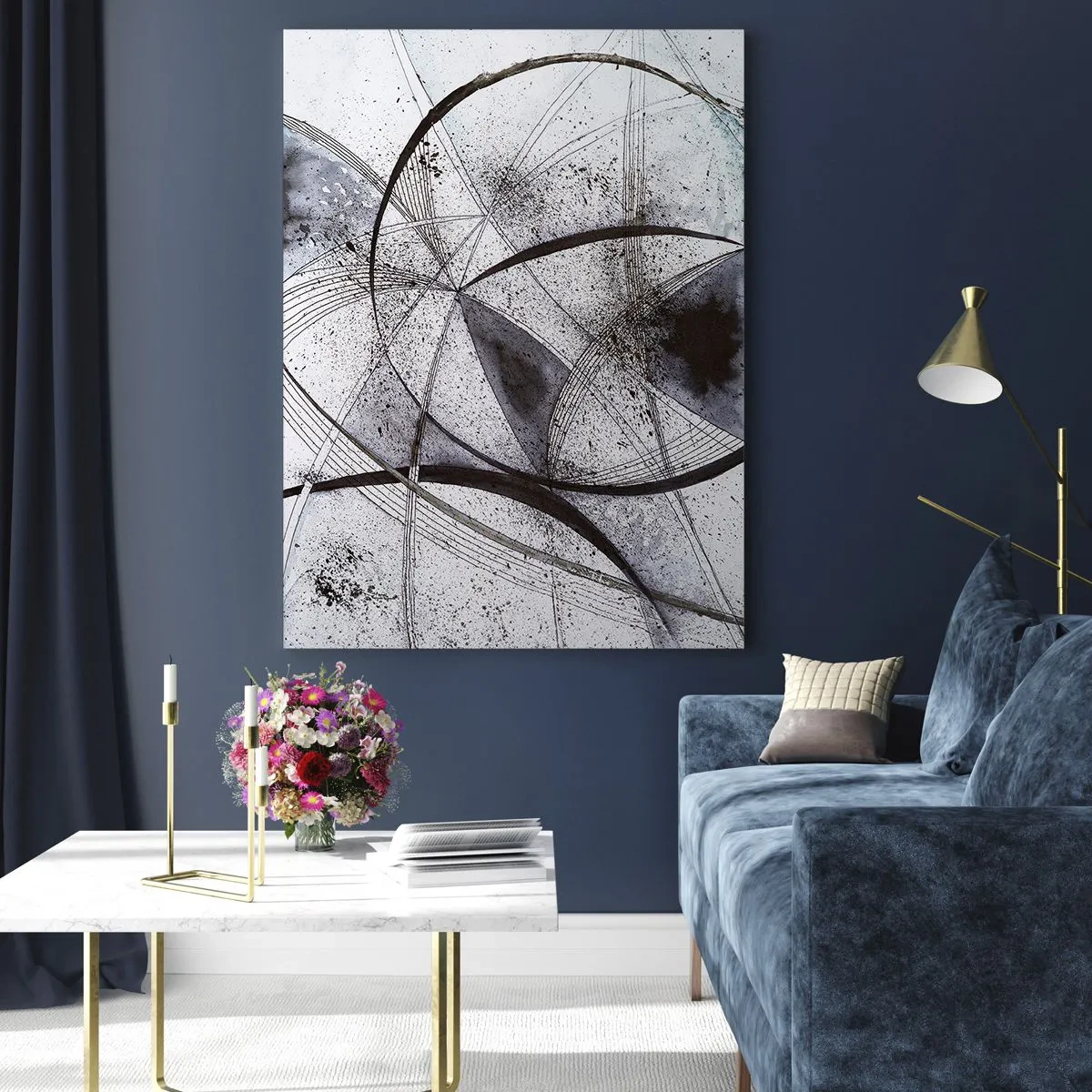 Obraz na skle - Futuristická fantázia - 80x120 cm