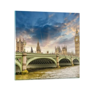 Obraz na skle - Čas sa zastavil v Impériu - 40x40 cm