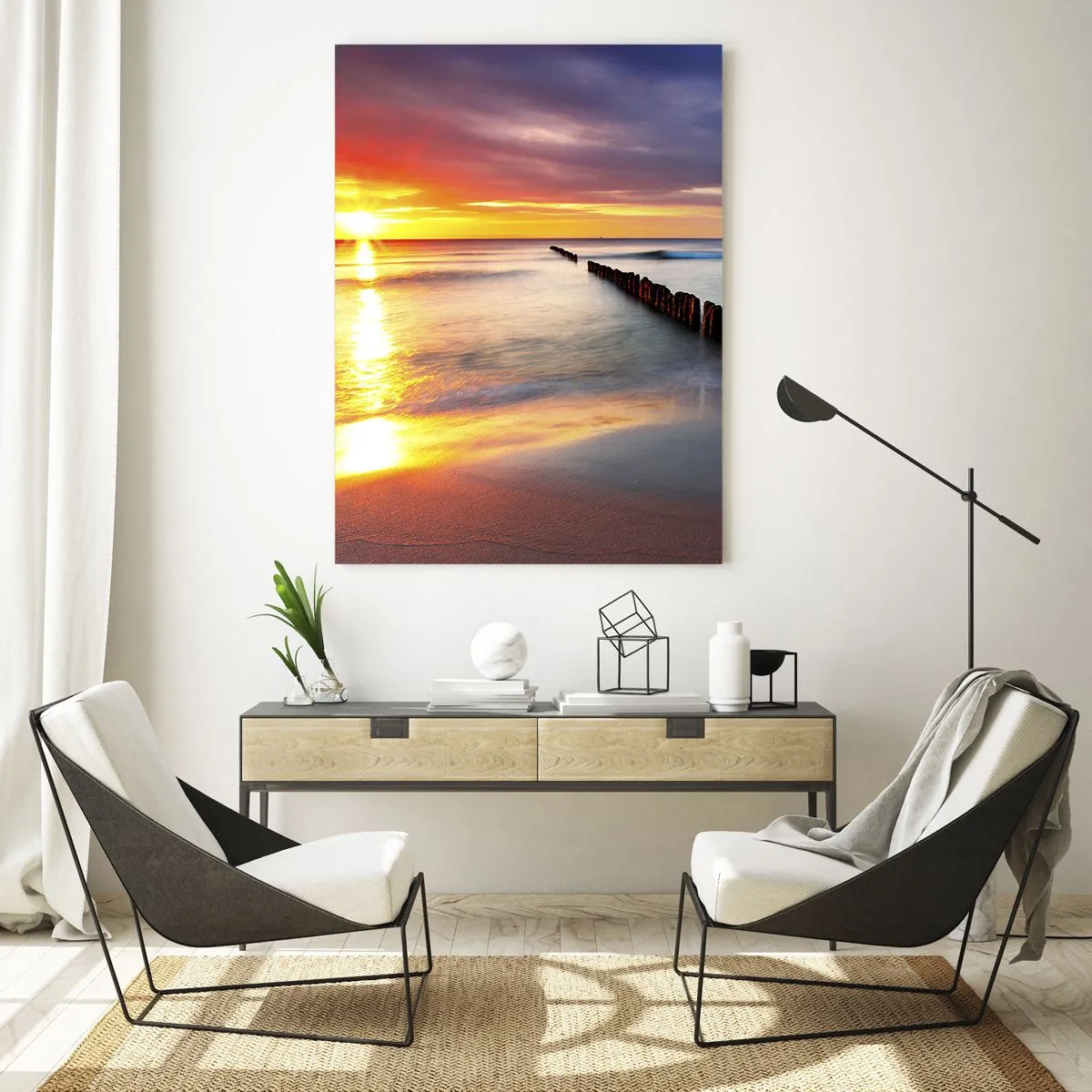 Obraz na skle - Počúvaj ticho - 70x100 cm
