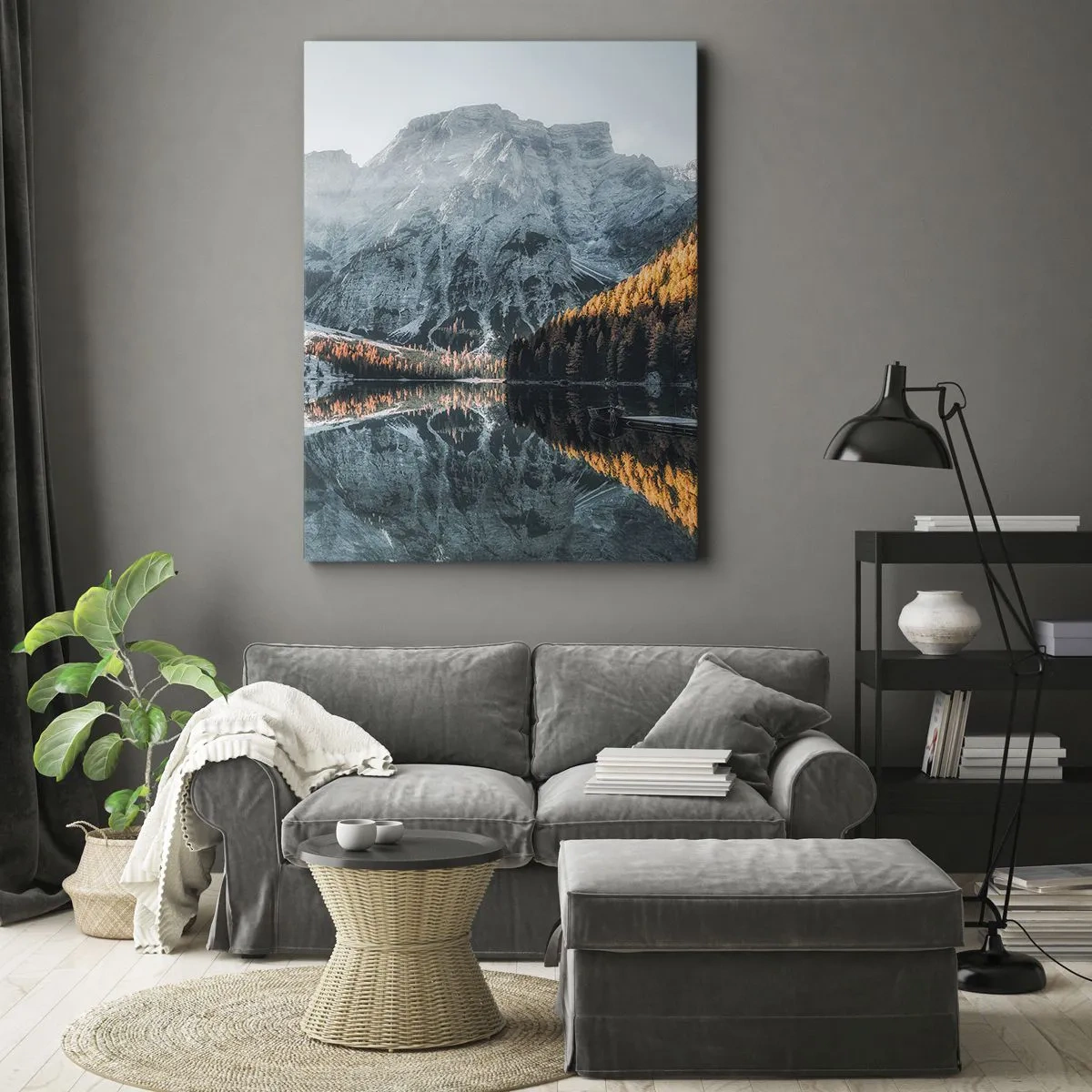 Obraz na plátne - Zrkadlová krajina - 50x70 cm