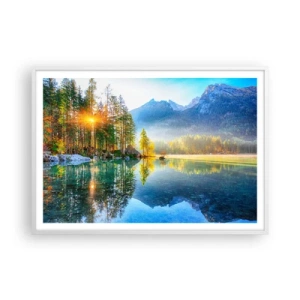 Plagát v bielom ráme - Majestát a sladkosť - 100x70 cm