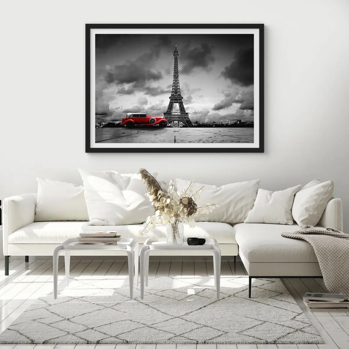 Plagát v čiernom ráme - Nie tak dávno v Paríži - 70x50 cm