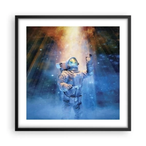 Plagát v čiernom ráme - Konečne v cieli - 50x50 cm