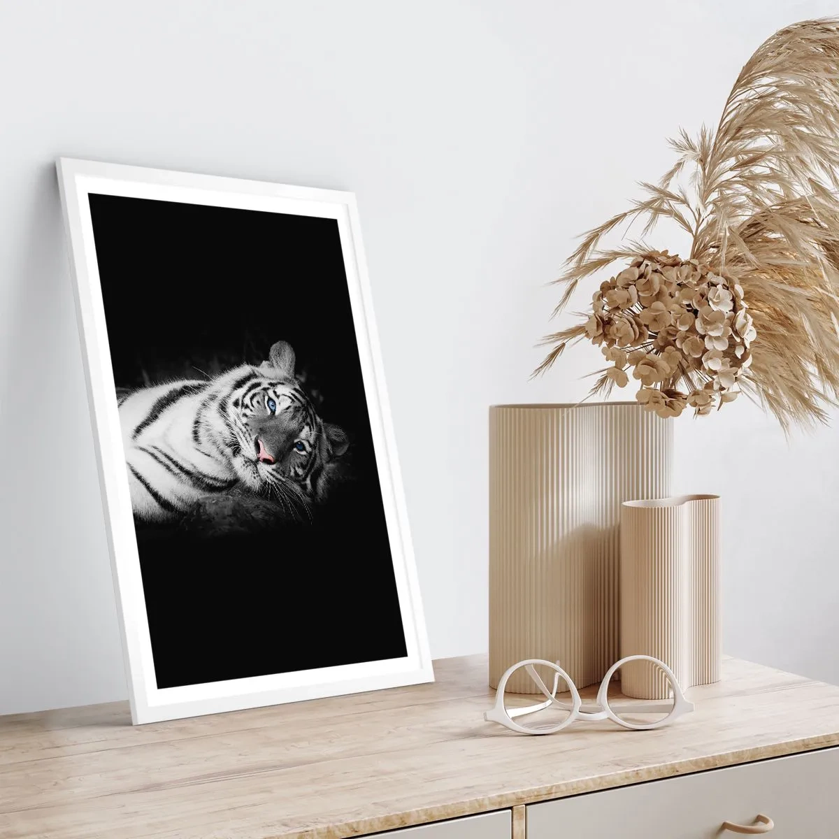 Plagát v bielom ráme - Divočina a pokoj - 30x40 cm