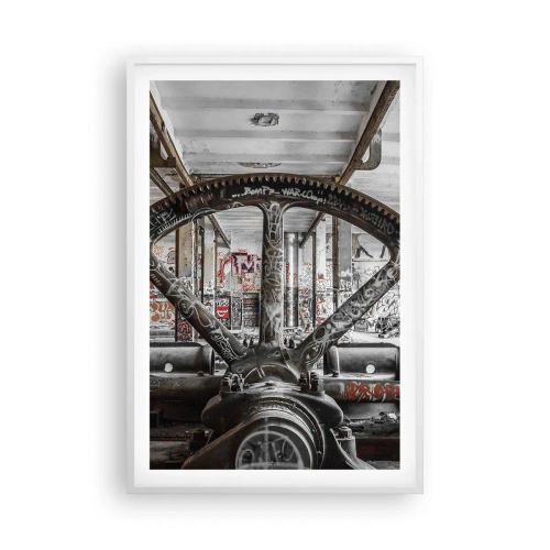 Plagát v bielom ráme - Tajný život továrne - 61x91 cm