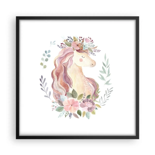 Plagát v čiernom ráme - Pozvánka do ríše rozprávok - 50x50 cm