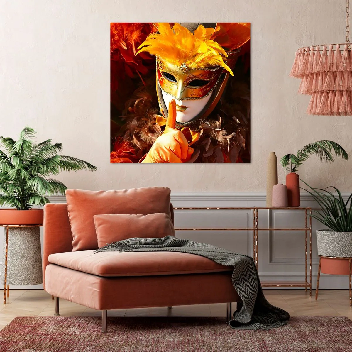 Obraz na plátne - Tajomstvo je časťou hry - 40x40 cm