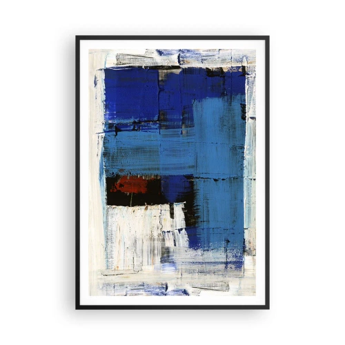 Plagát v čiernom ráme - Tajomstvo modrej - 70x100 cm