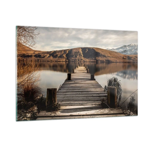 Obraz na skle - Krajina v tichu - 120x80 cm