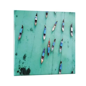 Obraz na skle - V radostnom očakávaní - 60x60 cm