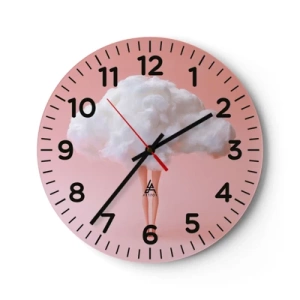 Nástenné hodiny - Sladký sľub - 40x40 cm