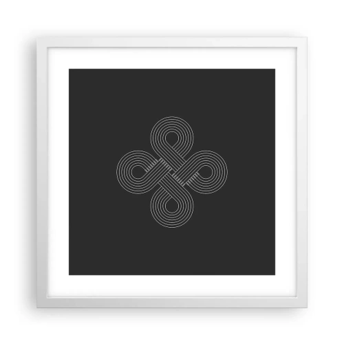 Plagát v bielom ráme - V keltskom duchu - 40x40 cm