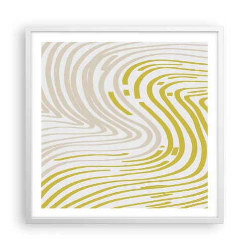 Plagát v bielom ráme - Kompozícia s miernym ohybom - 60x60 cm