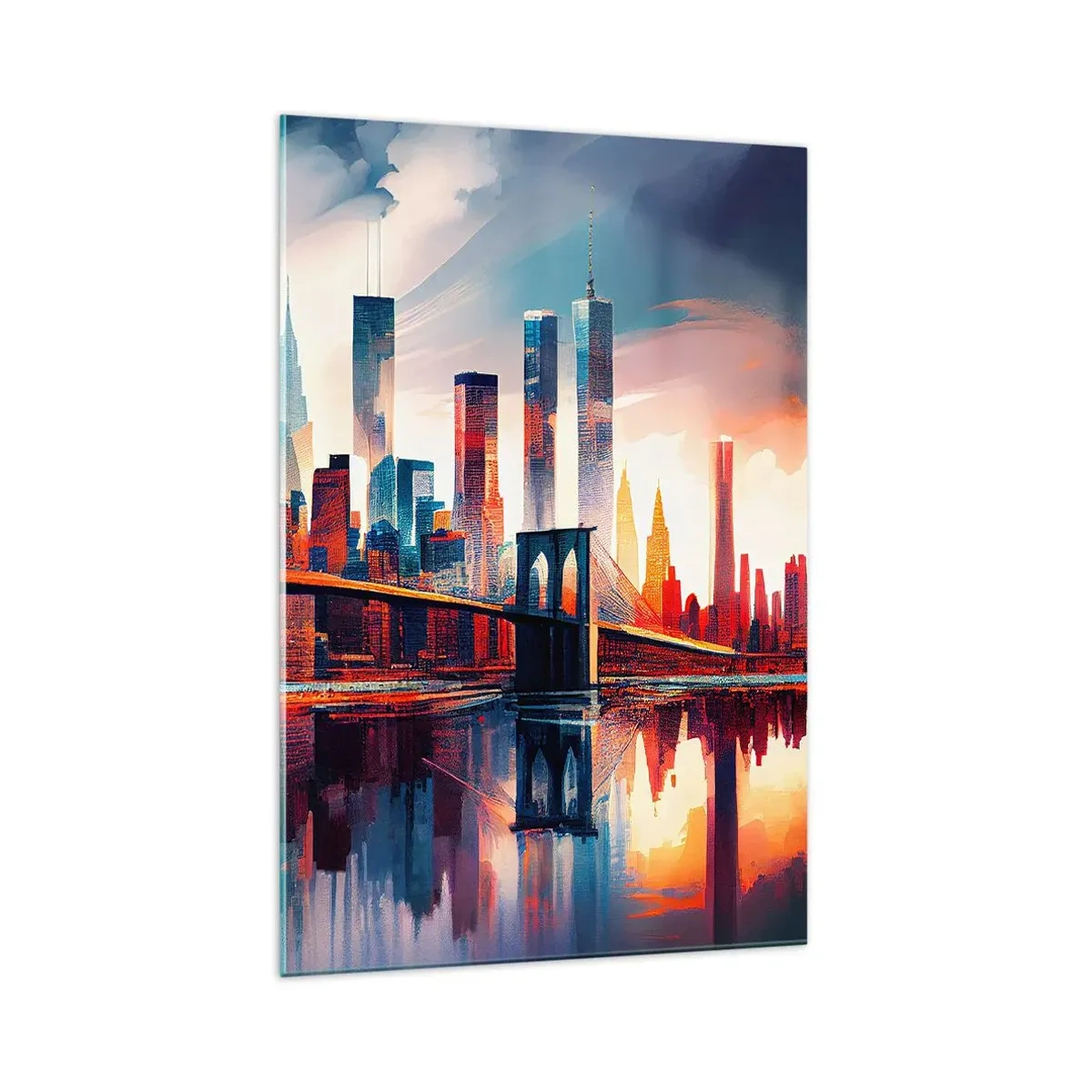 Obraz na skle - Famózny New York - 70x100 cm