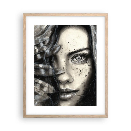 Plagát v ráme zo svetlého duba - Divoká krása - 40x50 cm