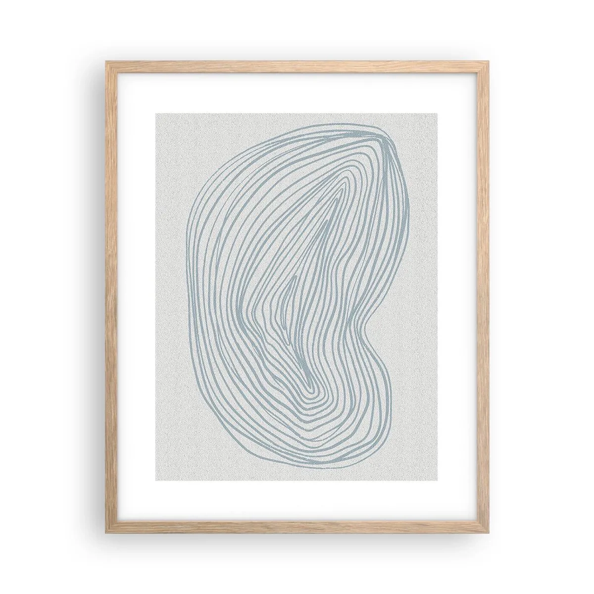 Plagát v ráme zo svetlého duba - Úsmev kvapky - 40x50 cm