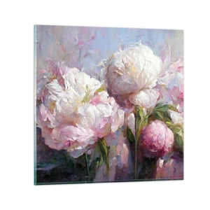 Obraz na skle - Kytica prekypujúca životom - 30x30 cm