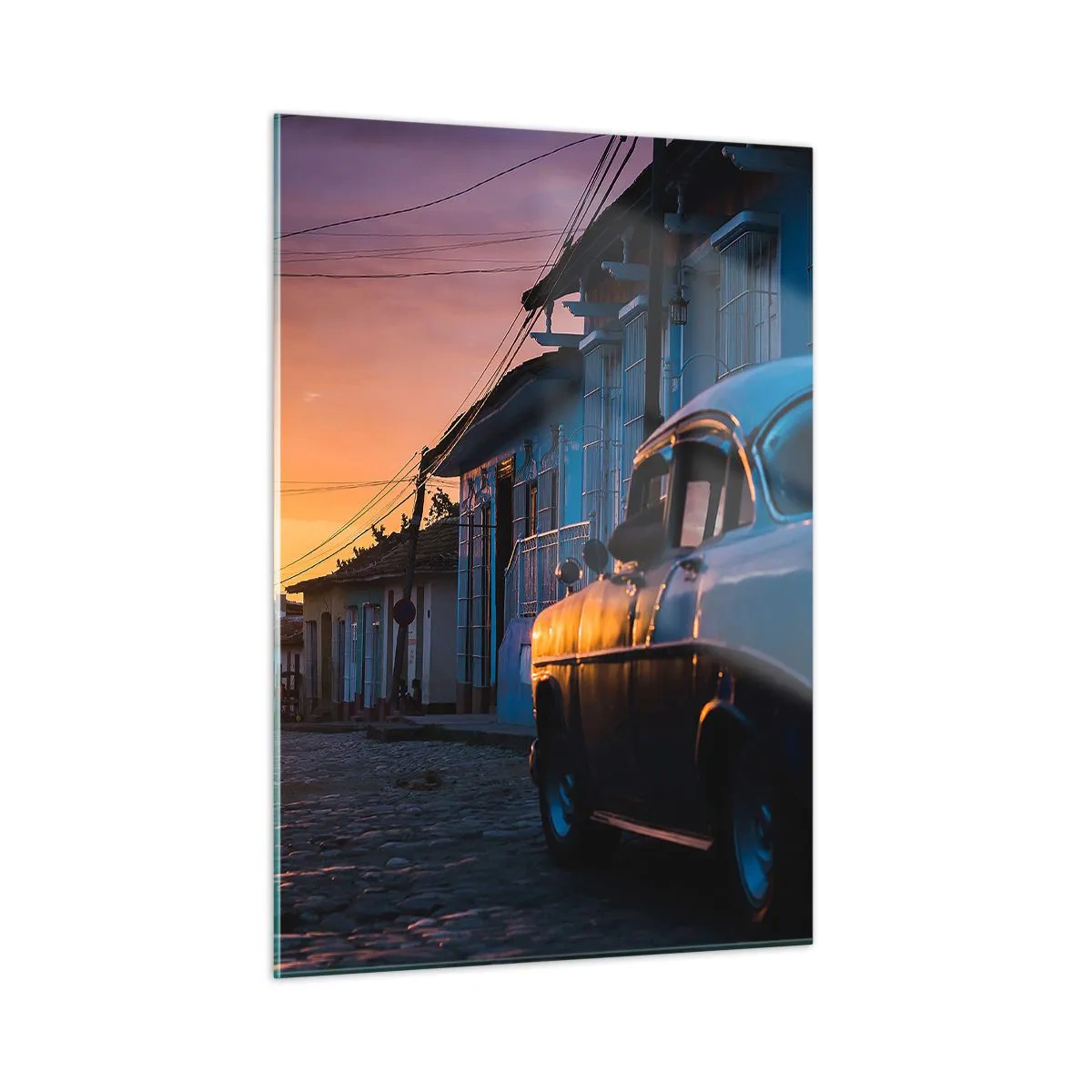 Obraz na skle - Tu spomaľuje čas - 50x70 cm