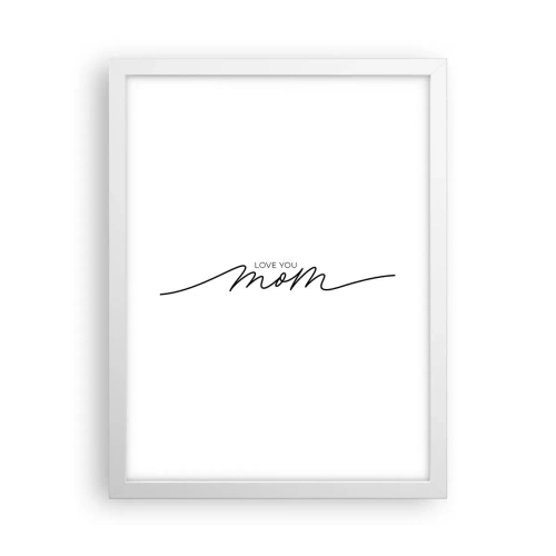 Plagát v bielom ráme - Veľké dojatie - 30x40 cm