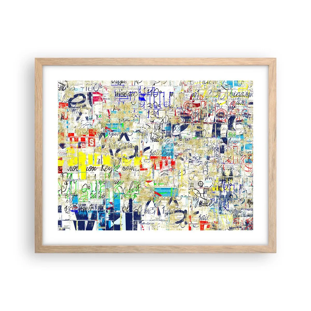 Plagát v ráme zo svetlého duba - Proste poteší oči - 50x40 cm