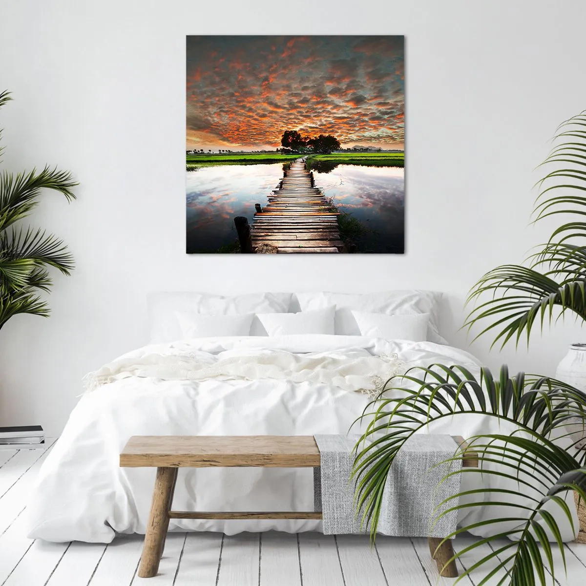Obraz na plátne - Roztiahnite ruky - dýchajte  - 50x50 cm