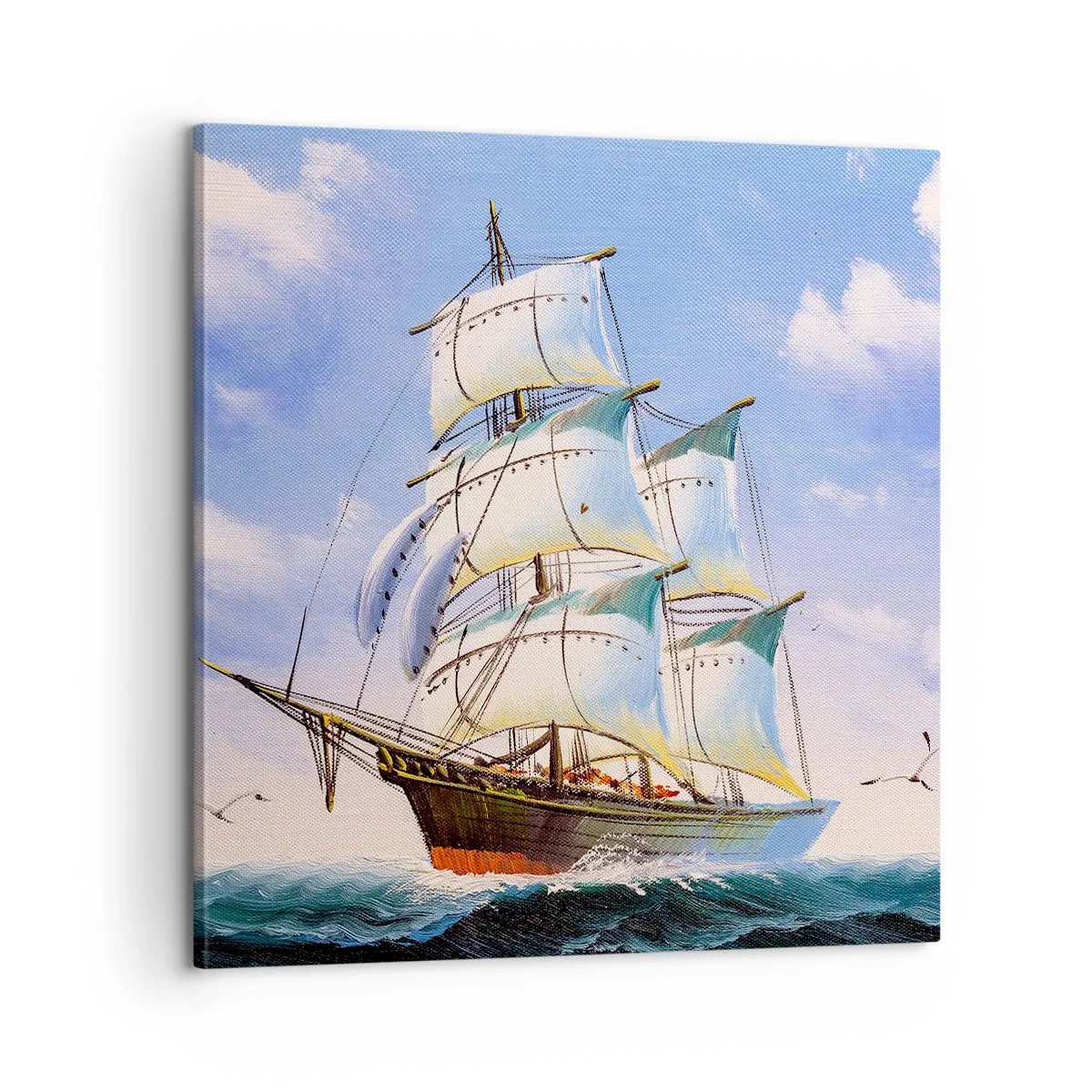 Obraz na plátne - Hrdo s vetrom - 60x60 cm