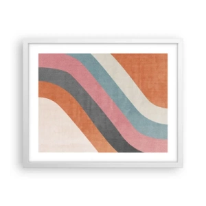 Plagát v bielom ráme - Diagonálna kompozícia – pohyb - 50x40 cm