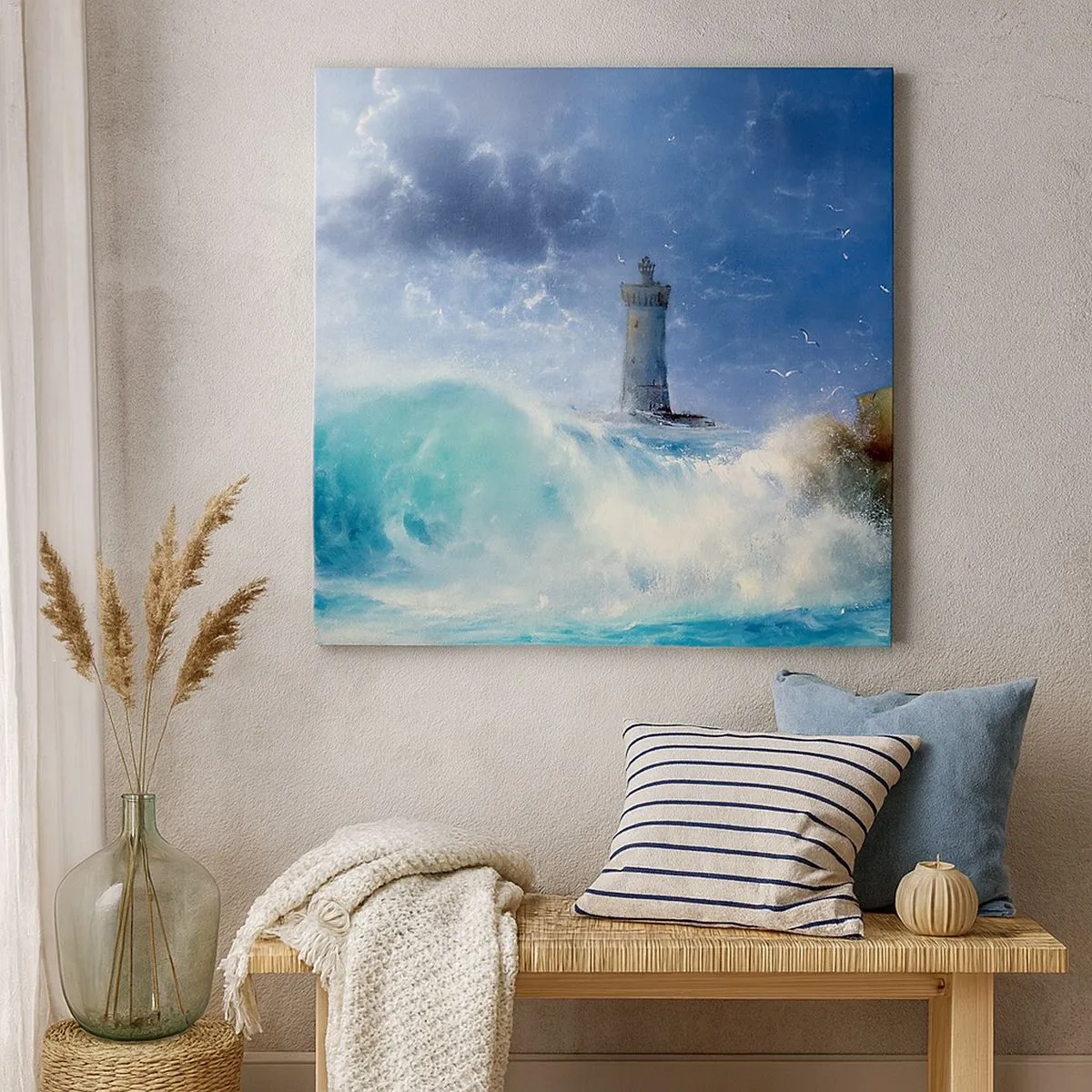 Obraz na plátne - Na stráži proti živlom - 30x30 cm