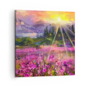 Obraz na plátne - V údolí v starostlivosti slnka - 50x50 cm