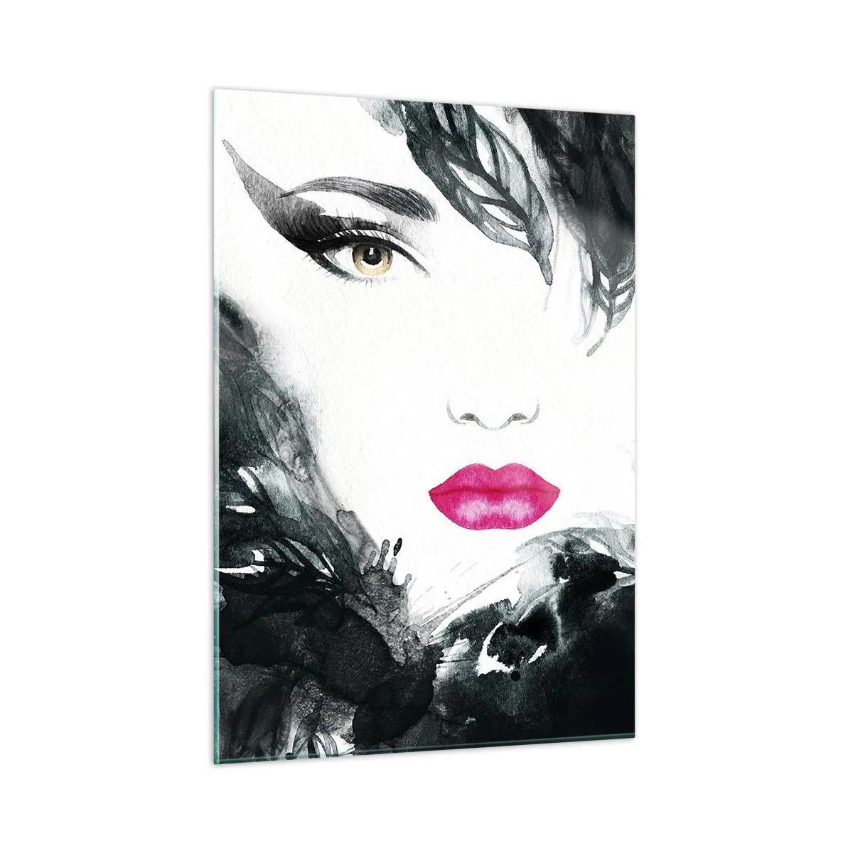 Obraz na skle - Pozor! Femme fatale - 50x70 cm