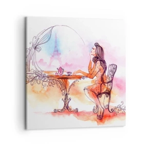 Obraz na plátne - Parížska elegancia - 60x60 cm