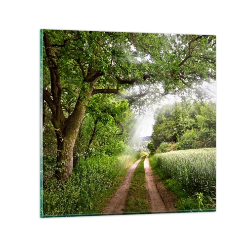 Obraz na skle - Et in Arcadia ego - 40x40 cm