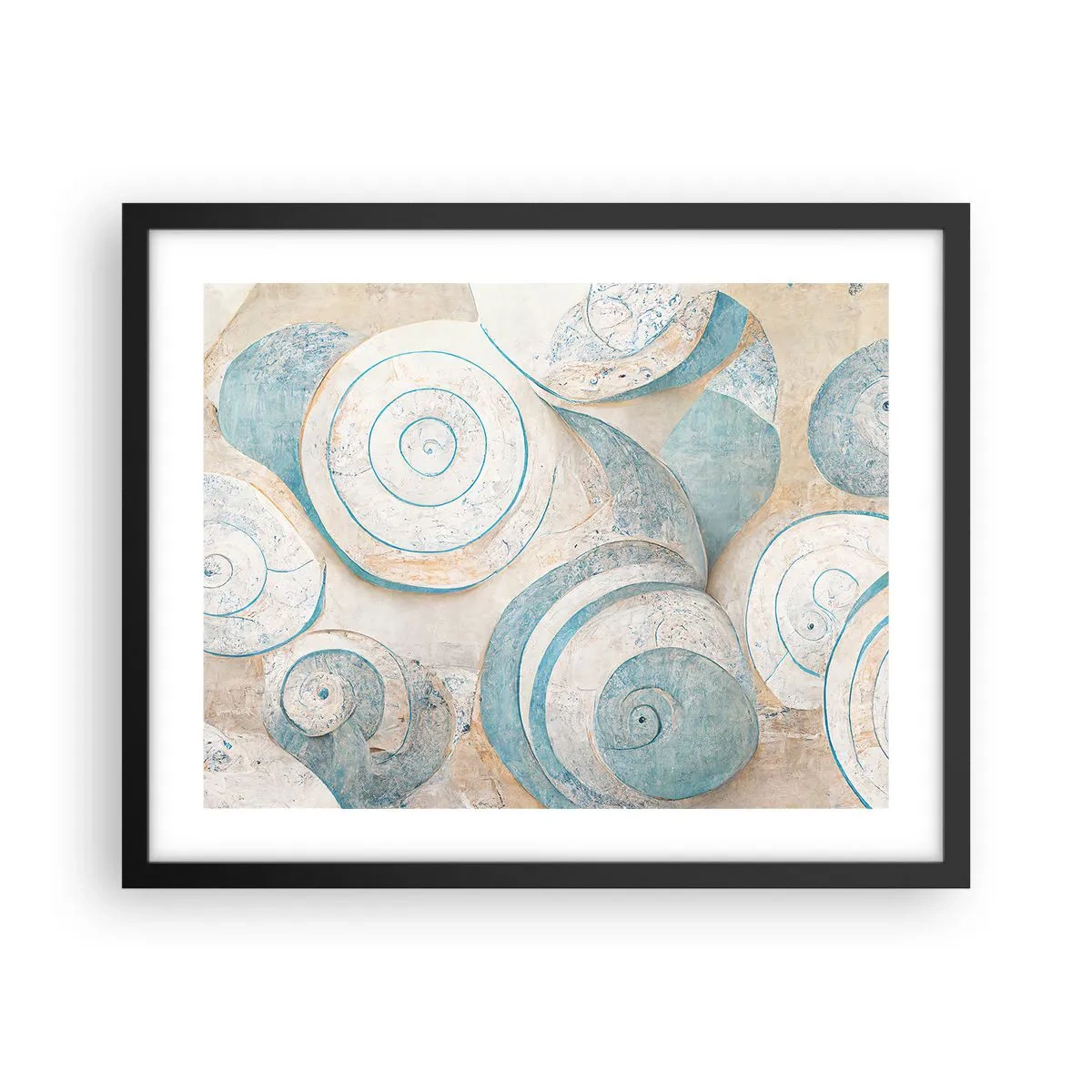 Plagát v čiernom ráme - Čo skrýva mušľa? - 50x40 cm