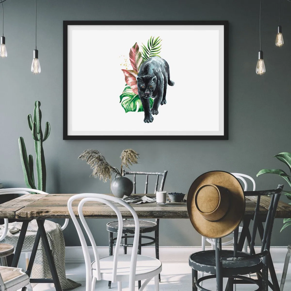 Plagát v čiernom ráme - Divokosť v srdci - 91x61 cm