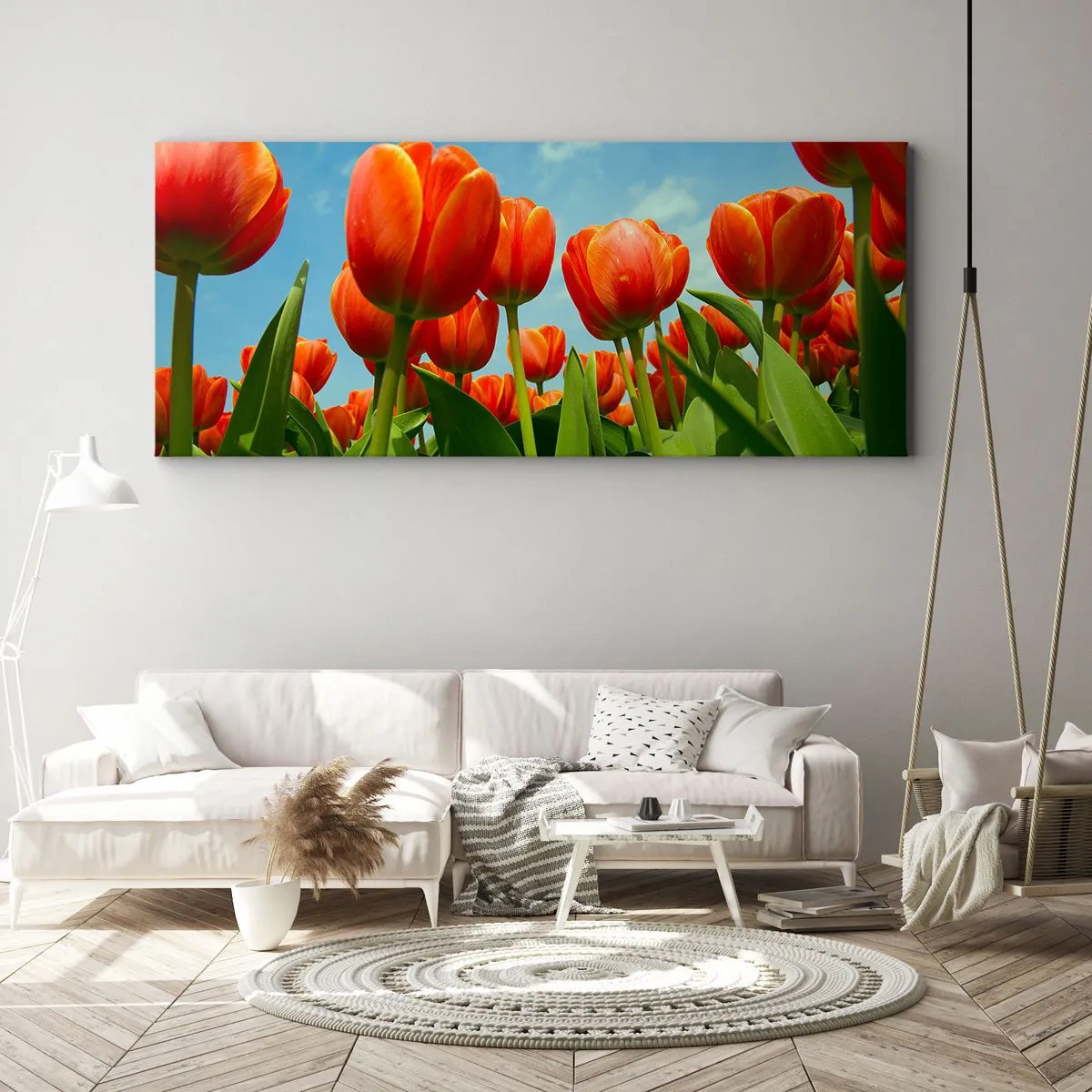 Obraz na plátne - Okrem blankytného neba nič v živote nepotrebujú - 100x40 cm