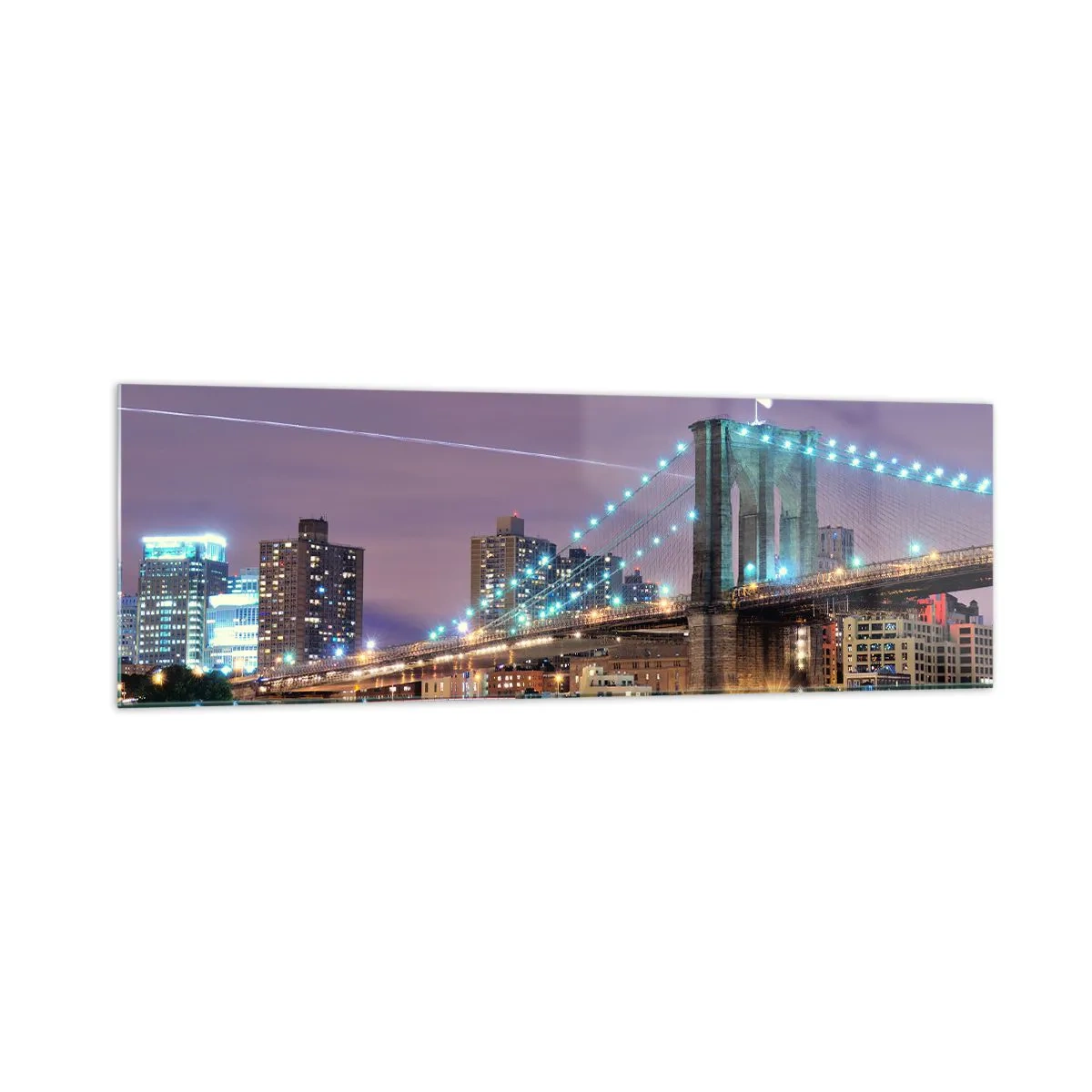 Obraz na skle - Po veľa rokov Brooklynský most - 160x50 cm