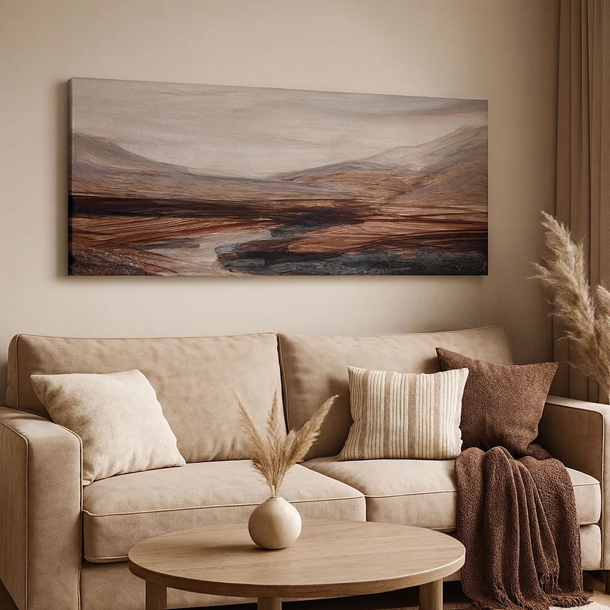 Obraz na plátne -  Pokojné údolie - 30x30 cm