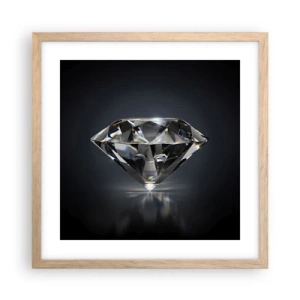 Plagát v ráme zo svetlého duba - Best girls friend - 40x40 cm