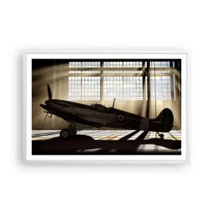 Plagát v bielom ráme - Odpočinok bojovníka - 91x61 cm
