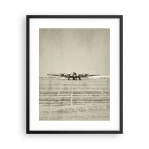 Plagát v čiernom ráme - Ako vždy pripravený - 40x50 cm