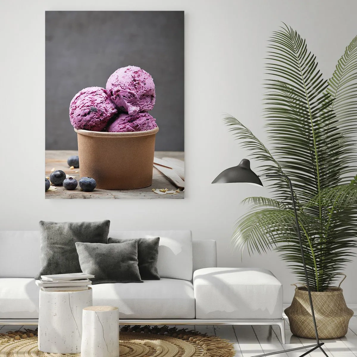 Obraz na skle - Sladkosť a chlad - 50x70 cm