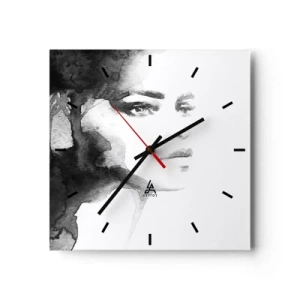 Nástenné hodiny - Vytvorená z tajomstva a hmly - 30x30 cm