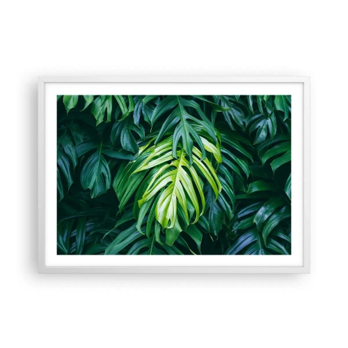 Plagát v bielom ráme - Ponoriť sa do sviežosti - 70x50 cm